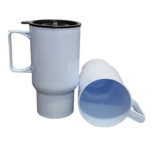 Caneca Veícular de Polímero Sublimática com Tampa 550ml