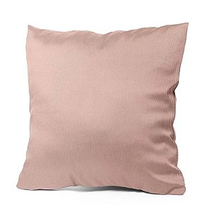 Capa de Almofada Aveludada para Sublimação com Zíper Invisível Rosa - 40x40cm