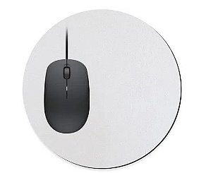 Mouse Pad de Neoprene Redondo 20cm de Diâmetro - 05 Unidades