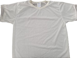 Camiseta Branca Basic 100% Poliéster para Sublimação