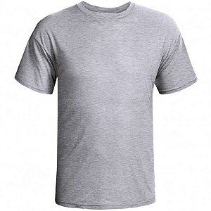 Camiseta Cinza Mescla para Sublimação Premium
