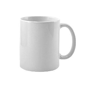 CANECA PARA SUBLIMAÇÃO DE CERÂMICA BRANCA CLASSE AAA JKB 325ML