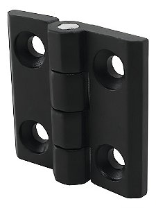 10 x Dobradiças De Nylon 40x40 Plana Externa