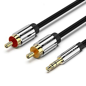 Cabo P2 Para Rca Premium 24k Vention Bcfbi - 3 Metros