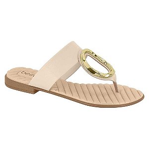 Chinelo Beira Rio Dedo Fivela Oval