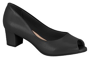Peep Toe Beira Rio Salto Bloco Baixo