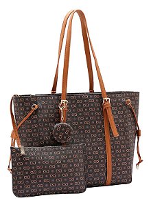 Bolsa Kit Bolsa  + Necessaire Chenson Original Elegance Luxo Ombro 3485079