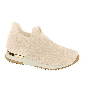 Tênis Modare Gáspea Knit Alba Detalhe Dourado na Sola
