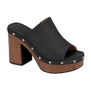 Tamanco Vizzano Plataforma Salto Bloco alto Tira Larga