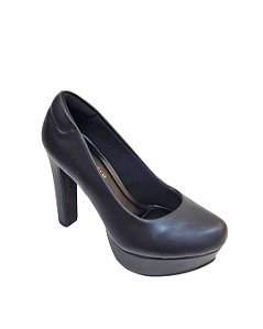 Sapato Hellen Suzan Meia Pata Ex Salto Bloco Napa Santorine 2160014