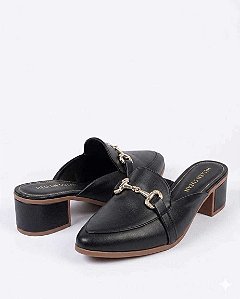 Mule Hellen Suzan Detalhe Dourado Salto 4