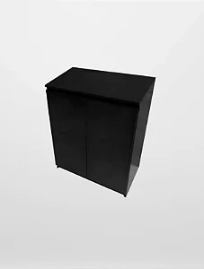 Buffet Aparador Preto 2 Portas