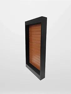 Painel Canaletado Amadeirado Estilo Estante