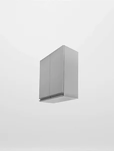Armário Aéreo Branco 2 Portas - Puxador de Alumínio