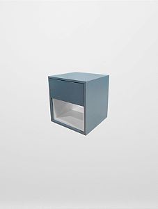 Mesa de Cabeceira Suspensa Azul