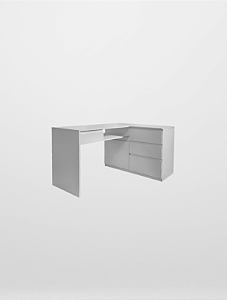 Mesa L para Manicure Com Gavetas