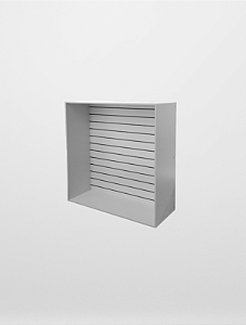 Painel Caneletado Branco de Chão