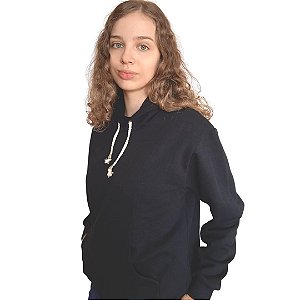 MOLETOM FEMININO PRETO