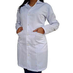 JALECO FEMININO GABARDINE BRANCO