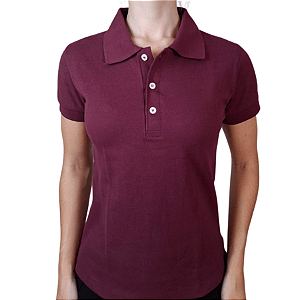 Polo Feminina Vinho
