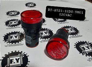 SINALEIROS LED 22mm 220V/AC VERMELHO