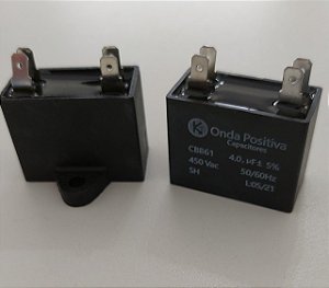 CAPACITOR P/ VENT. QUADRADO 4,0 UF 450V -
