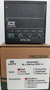CONTROLADOR DE TEMPERATURA MTB-48-R