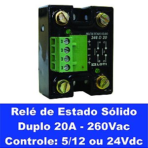 Relé de Estado Sólido duplo