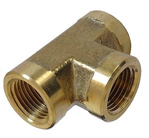 Tee fêmea latão 3/4 NPT