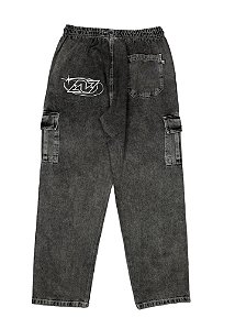CALÇA CARGO JEANS NEW LIFE NEW STAR BLACK