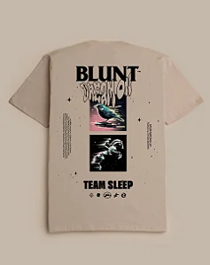 CAMISETA BLUNT OVERSIZED INCEPTION CREME