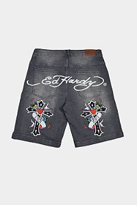 BERMUDA EXCLUSIVIST 1OF1 X ED HARDY N1RVANA BLACK