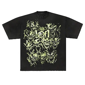 CAMISETA EXCLUSIVIIST 1OF1 BACK FROM THE REALM BLACK GREEN