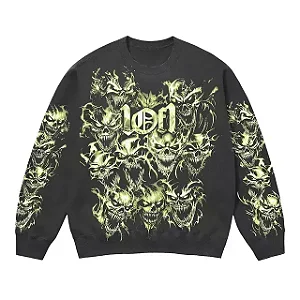 MOELTOM EXCLUSIVIIST 1OF1 CREWNECK BACK FROM THE REALM BLACK GREEN