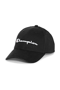 BONÉ CHAMPION ABA CURVA SCRIPT BLACK