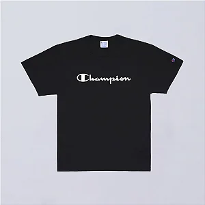 CAMISETA CHAMPION ONE SCRIPT LOGO BLACK
