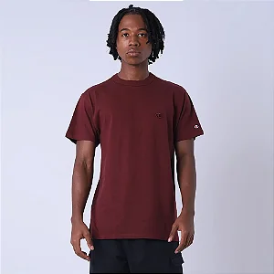 CAMISETA CHAMPION FW24 CLOG BORDADO MAROON