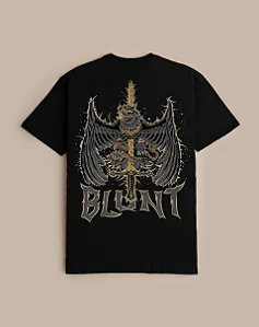 CAMISETA BLUNT BASICA CRUCIBLE PRETO
