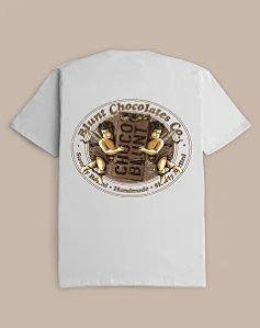 CAMISETA BLUNT OVERSIZED CHOCOBLUNT BRANCO