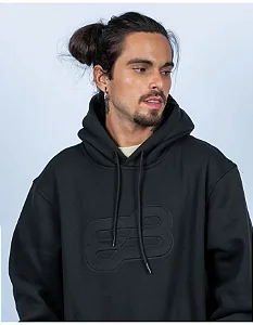 MOLETOM BLUNT CANGURU BRESCIA PRETO