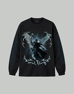 CAMISETA BLUNT MANGA LONGA PREMIUM SWORD PRETO