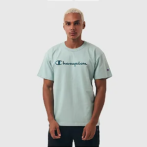 CAMISETA CHAMPION LIFE SCRIPT COLORS EMB VERDE