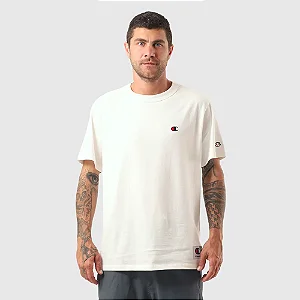 CAMISETA CHAMPION LIFE LOGO C EMB OFF WHITE