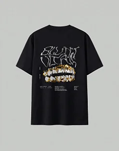 CAMISETA BLUNT PLUS SIZE GRILLZ PRETO
