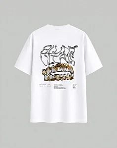 CAMISETA BLUNT PLUS SIZE GRILLZ BRANCO