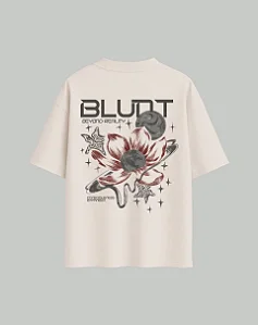 CAMISETA BLUNT OVERSIZED PLANET FLOWER NATURAL