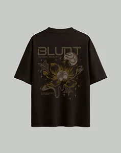 CAMISETA BLUNT OVERSIZED PLANET FLOWER MARROM