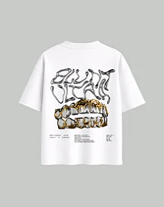 CAMISETA BLUNT BOXY GRILLZ BRANCO