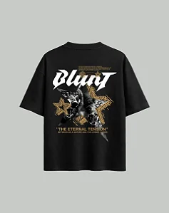 CAMISETA BLUNT BOXY WOLFSTAR PRETO