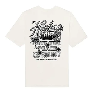 CAMISETA HIGH TEE LOVE THE PEACE WHITE